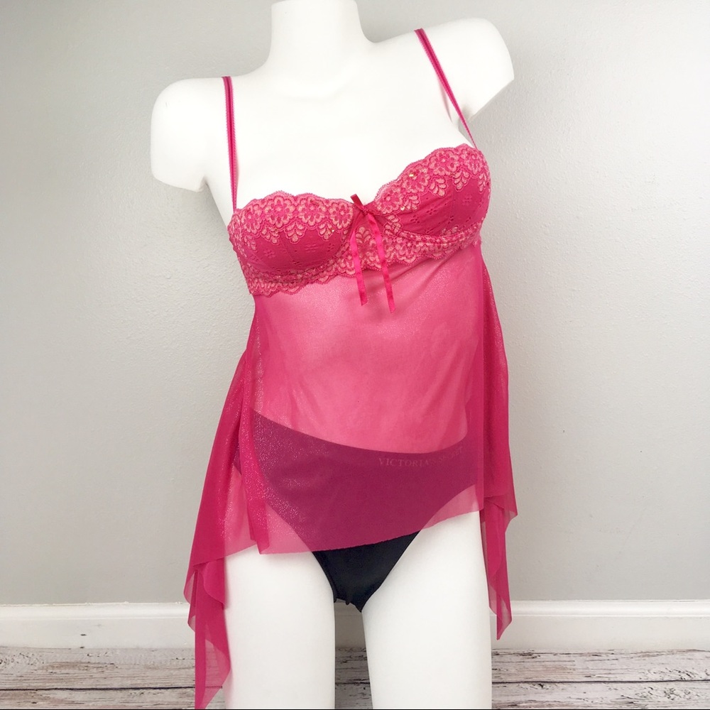 Victoria’s Secret | “Sexy little things” | y2k sparkly cami w. ruffle detail - Picture 2 of 12